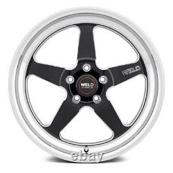 Weld Performance S155 Ventura Drag Wheels 17x10 (10, 5x135) Black Rims Set of 4