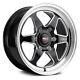 Weld Performance S156 Ventura 6 Drag Wheels 20x7 (13, 6x135) Black Rims Set Of 4
