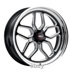 Weld S1528C022N23 Set of 4 18x5 5x120 -23mm S152 Laguna Drag Gloss Black Wheels