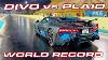 World Record Set 10 Million Dollar Bugatti Divo 1 4 Mile Vs Tesla Plaid Drag And Roll Races