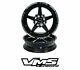 X2 Vms Racing Star 5 Spoke Drag Skinny Wheels Set 4x100/4x108 15x3.5