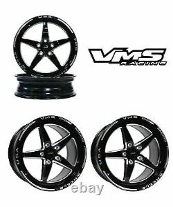 X4 Vms Racing V-star 17x10 18x5 Drag Pack Wheels Rims Set For 05+ Ford Mustang