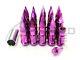 Z Racing Purple Drag Spike Open Extended Steel 12x1.5mm Lug Nuts Set 20 Pcs Key