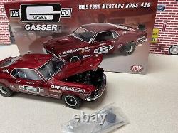 1/18 Acme 1969 Ford Mustang Boss 429 Mr. Gasket Drag Outlaws En Stock A1801854