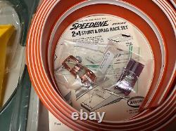 1- Grande course de cigares! (rare) Original Aurora Speedline Stunt Drag Set / voitures presque neuves