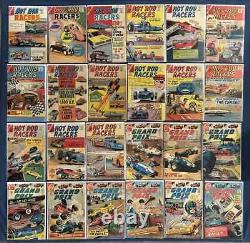 1964 Pilotes de Hot Rod/Grand Prix, #1-31. Ensemble complet très rare. Bandes dessinées vintage.