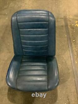 1966 Chevrolet A-body Front Buccket Seat Set Of 2- Blue With White Trim Impala