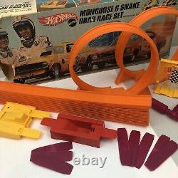 1969 Mattel Hot Wheels Mongoose & Snake Drag Race Set No Cars Incomplete