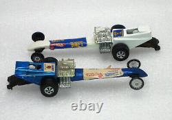 1970 Roues Chaudes Redline Fuel Dragster Set #1 Snake + Mongoose Dragsters