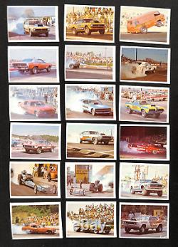 1971 Fleer Ahra Official Drag Racing Champs Ensemble Complet 63 Exmt Avg 6359