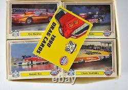 1990 Drapeau à damier IHRA Cartes à échanger de course de dragsters Hot-Rod Lot de cartes de course Boîte neuve
