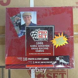 1991 Pro Set Nhra Winston Drag Racing Card Factory Scellé 12 Box Case