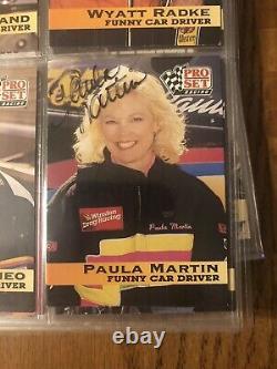 1992 Pro Set Nhra Winston Drag Racing Cards, Complete 200 Card Set Avec Autographes