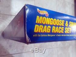 1993 Mattel Hot Wheels Limited Nouvelle Mongoose Et Serpent Drag Race Set Vhtf Rare