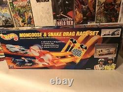 1993 Vintage Hot Wheels Mongoose & Snake Drag Race Set Nouveau Dans La Boîte Scellée