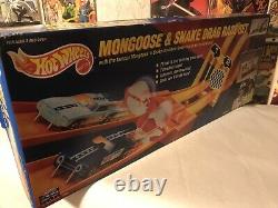 1993 Vintage Hot Wheels Mongoose & Snake Drag Race Set Nouveau Dans La Boîte Scellée