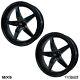 2 Jantes De Drag Vms Racing V-star 18x5 -25 Et 5x120 Avant Skinnies Complètement Noires