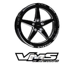 2 Vms Racing V-star 17x10 Jantes De Course De Drag Avant Pour Honda CIVIC Type-r Fk8