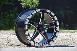 2 Vms Racing V-star Beadlock Drag Roues De Course Arrière 17x10 Pour Corvette C6 Z06 Gs