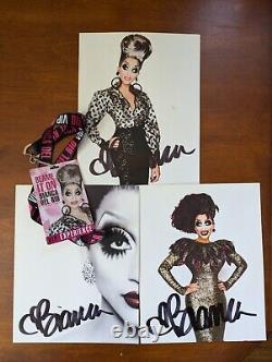 4 Affiches VIP autographiées de Bianca Del Rio avec lanière pour la tournée Drag Race