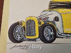 American Graffiti Milner's 32 Coupe & Falfa's 55 Chevy Original Art Drawing Set	 <br/> 		<br/>Les dessins originaux de l'art de American Graffiti Milner's 32 Coupe & Falfa's 55 Chevy
