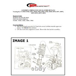 Bmr Suspension Ressorts D'abaissement Rouge (ensemble De 4) Faites Glisser Pour 07-14 Ford Shelby Gt500