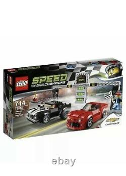 Chevrolet Camaro Champions Lego Speed ​​drag Race Noir Rouge 445 Pièces 75874 Nisb