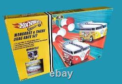 Classiques Hot Wheels Mongoose & Snake Themed Customized VW Drag Bus Race Set 164