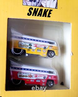 Classiques Hot Wheels Mongoose & Snake Themed Customized VW Drag Bus Race Set 164