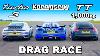Course De Dragsters : Koenigsegg V 1000cv Audi Tt V Porsche 911 Turbo S
