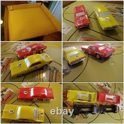 En français: '1968 République Outil Dan Gurney Mercury Cougar Road Rally Slot Car Track Set 140'