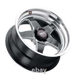 (Ensemble-4) Jantes Rims WELD Ventura Drag 17x10 5x127/5x5 Noires 38mm 17 Pouces