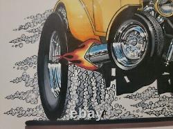 Ensemble d'œuvres d'art originales de cartoons Muscle American Graffiti '55 Chevy 32' Ford