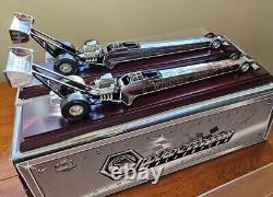 Ensemble de 2 voitures Eddie Hill & Gary Scelzi Platinum 124 Diecast NHRA Top Fuel Dragster