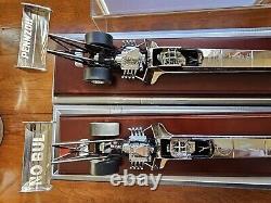 Ensemble de 2 voitures Eddie Hill & Gary Scelzi Platinum 124 Diecast NHRA Top Fuel Dragster