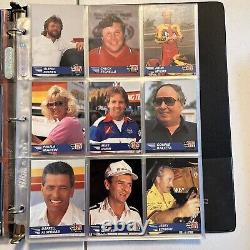 Ensemble de cartes 1991 Pro Set NHRA Winston Drag Racing de 130 cartes avec 2 cartes autographes de John Force