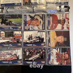 Ensemble de cartes 1991 Pro Set NHRA Winston Drag Racing de 130 cartes avec 2 cartes autographes de John Force