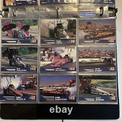 Ensemble de cartes 1991 Pro Set NHRA Winston Drag Racing de 130 cartes avec 2 cartes autographes de John Force