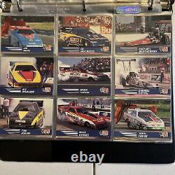 Ensemble de cartes 1991 Pro Set NHRA Winston Drag Racing de 130 cartes avec 2 cartes autographes de John Force