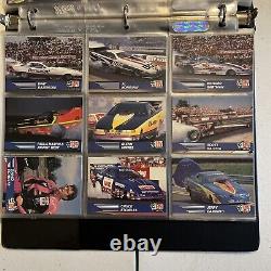 Ensemble de cartes 1991 Pro Set NHRA Winston Drag Racing de 130 cartes avec 2 cartes autographes de John Force