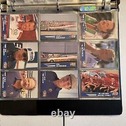 Ensemble de cartes 1991 Pro Set NHRA Winston Drag Racing de 130 cartes avec 2 cartes autographes de John Force