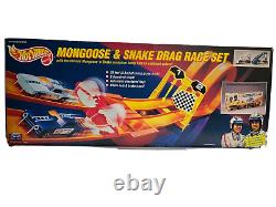 Ensemble de course de dragsters Hot Wheels Mongoose & Snake 1993, 25e anniversaire scellé