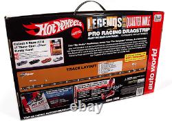 Ensemble de course de dragsters à fentes Hot Wheels de 13 pieds: Don Snake Prudhomme 1971 Plymouth Cuda Funny Car Vs