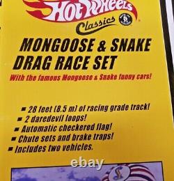 Ensemble de courses de dragsters Hot Wheels Mongoose And Snake complet 2005
