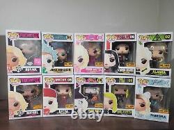 Ensemble de figurines Funko POP Drag Queen complet rare avec RuPaul, Trixie, Katya et plus encore