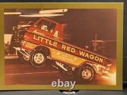 Ensemble de prototypes de collection très rare de 1992 de cartes Little Red Wagon Drag.