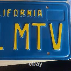 Ensemble rare de plaques bleues et jaunes de Californie 1970-1980 381 MTV Chevy JDM Datsun Mopar