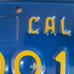 Ensemble rare de plaques bleues et jaunes de Californie 1970-1980 381 MTV Chevy JDM Datsun Mopar