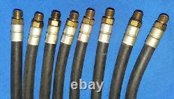 Ensemble vintage de 8 tuyaux de carburant Hilborn Mech Fuel Injection Fuel Line NOS 3/8