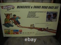 HOT WHEELS 2005 MONGOOSE & SNAKE DRAG RACE SET avec SCELLÉ D'USINE SIGNATURE